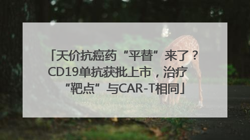 天价抗癌药“平替”来了？CD19单抗获批上市，治疗“靶点”与CAR-T相同
