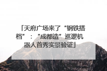 天府广场来了“钢铁搭档”：“成都造”巡逻机器人首秀实景验证
