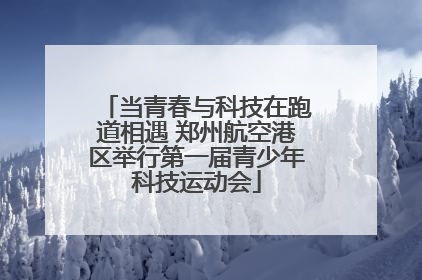 当青春与科技在跑道相遇 郑州航空港区举行第一届青少年科技运动会