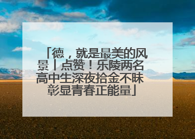 德，就是最美的风景丨点赞！乐陵两名高中生深夜拾金不昧 彰显青春正能量