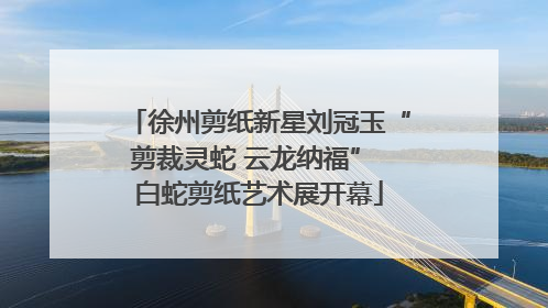 徐州剪纸新星刘冠玉“剪裁灵蛇 云龙纳福” 白蛇剪纸艺术展开幕