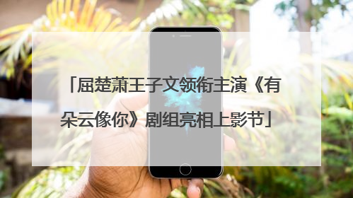 屈楚萧王子文领衔主演《有朵云像你》剧组亮相上影节