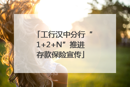 工行汉中分行“1+2+N”推进存款保险宣传