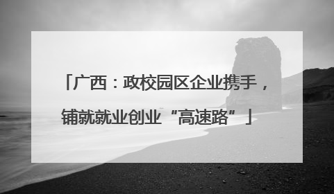 广西：政校园区企业携手，铺就就业创业“高速路”