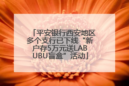 平安银行西安地区多个支行已下线“新户存5万元送LABUBU盲盒”活动