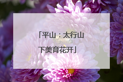 平山：太行山下美育花开