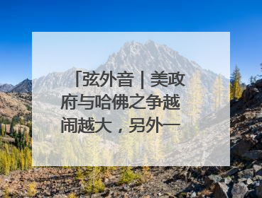 弦外音｜美政府与哈佛之争越闹越大，另外一场中东之战？