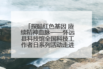 探赜红色基因 赓续精神血脉——怀远县科技馆全国科技工作者日系列活动走进怀远县实验中学