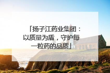 扬子江药业集团：以质量为盾，守护每一粒药的品质