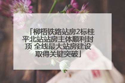 柳梧铁路站房2标桂平北站站房主体顺利封顶 全线最大站房建设取得关键突破
