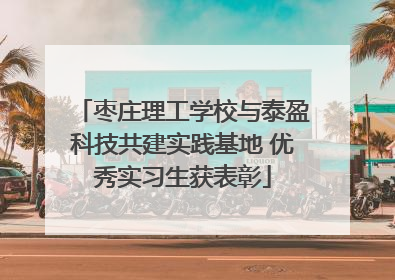 枣庄理工学校与泰盈科技共建实践基地 优秀实习生获表彰