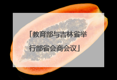 教育部与吉林省举行部省会商会议