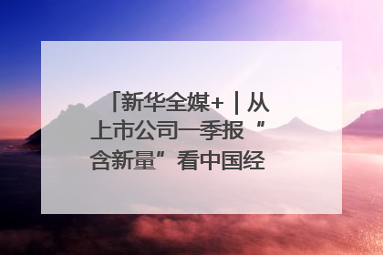 新华全媒+｜从上市公司一季报“含新量”看中国经济发展向“新”