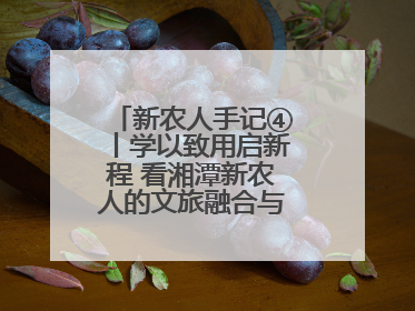 新农人手记④丨学以致用启新程 看湘潭新农人的文旅融合与产业升级之路