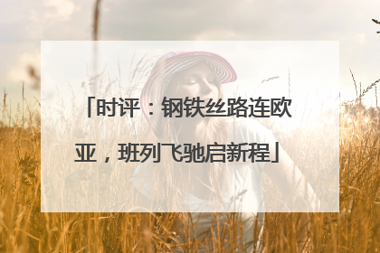 时评：钢铁丝路连欧亚，班列飞驰启新程