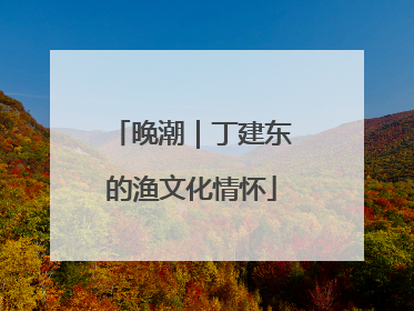 晚潮｜丁建东的渔文化情怀