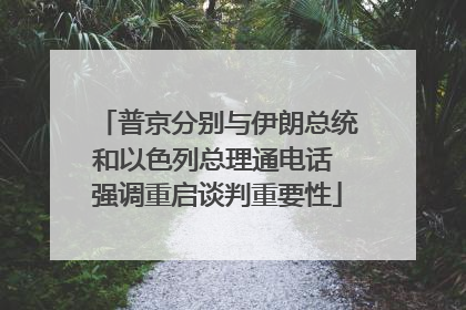 普京分别与伊朗总统和以色列总理通电话 强调重启谈判重要性