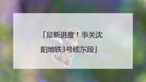 最新进度！事关沈阳地铁3号线东段
