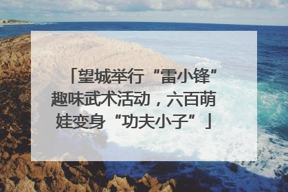 望城举行“雷小锋”趣味武术活动，六百萌娃变身“功夫小子”