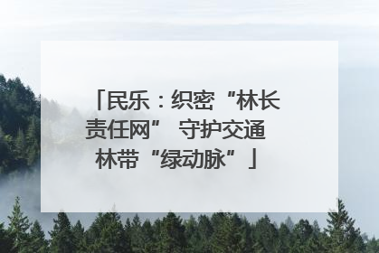 民乐：织密“林长责任网” 守护交通林带“绿动脉”