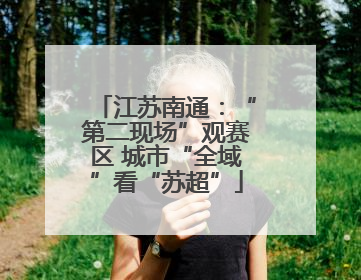 江苏南通：“第二现场”观赛区 城市“全域”看“苏超”