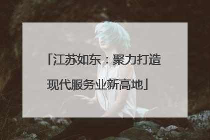 江苏如东：聚力打造现代服务业新高地