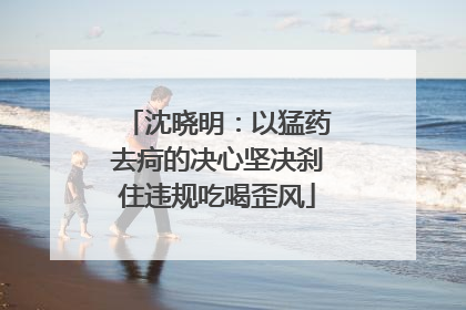 沈晓明：以猛药去疴的决心坚决刹住违规吃喝歪风