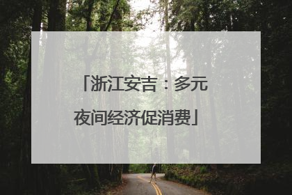 浙江安吉：多元夜间经济促消费