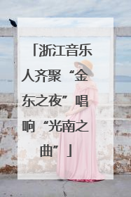浙江音乐人齐聚“金东之夜”唱响“光南之曲”