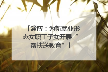 淄博：为新就业形态女职工子女开展“帮扶送教育”