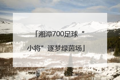 湘潭700足球“小将”逐梦绿茵场