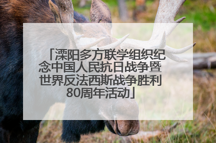 溧阳多方联学组织纪念中国人民抗日战争暨世界反法西斯战争胜利80周年活动