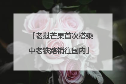 老挝芒果首次搭乘中老铁路销往国内