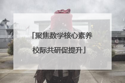 聚焦数学核心素养 校际共研促提升