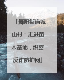 舞阳街道城山村：走进苗木基地，织密反诈防护网