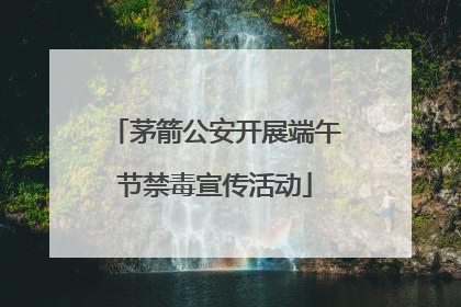 茅箭公安开展端午节禁毒宣传活动