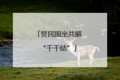 警民围坐共解“千千结”