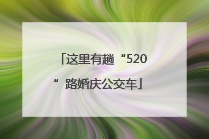 这里有趟“520”路婚庆公交车