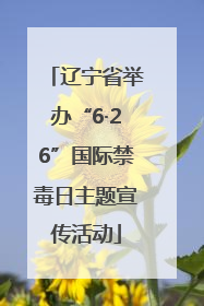 辽宁省举办“6·26”国际禁毒日主题宣传活动