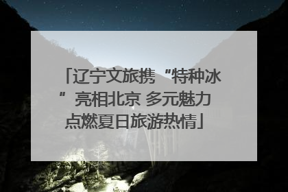 辽宁文旅携“特种冰”亮相北京 多元魅力点燃夏日旅游热情
