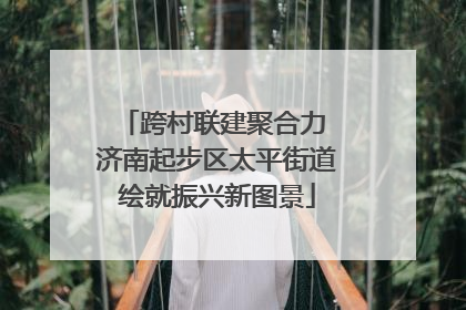 跨村联建聚合力 济南起步区太平街道绘就振兴新图景