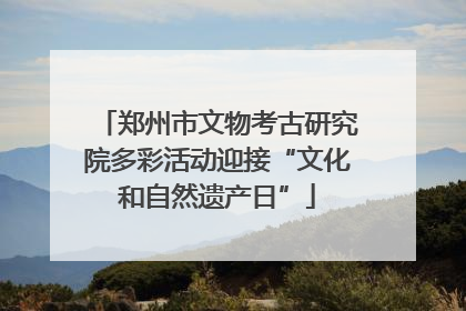 郑州市文物考古研究院多彩活动迎接“文化和自然遗产日”