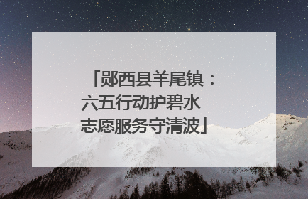 郧西县羊尾镇：六五行动护碧水 志愿服务守清波