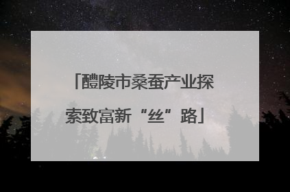 醴陵市桑蚕产业探索致富新“丝”路