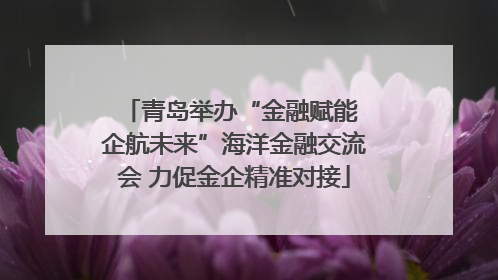 青岛举办“金融赋能 企航未来”海洋金融交流会 力促金企精准对接