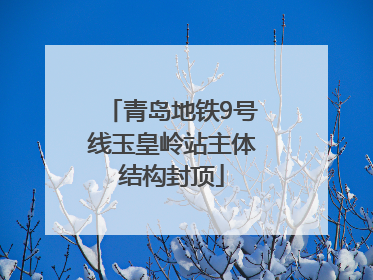 青岛地铁9号线玉皇岭站主体结构封顶