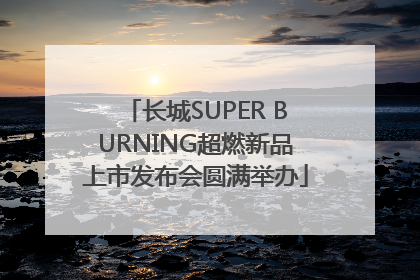 长城SUPER BURNING超燃新品上市发布会圆满举办