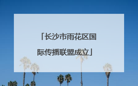 长沙市雨花区国际传播联盟成立