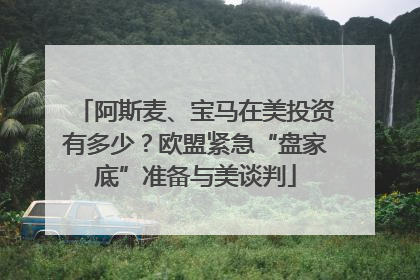 阿斯麦、宝马在美投资有多少？欧盟紧急“盘家底”准备与美谈判