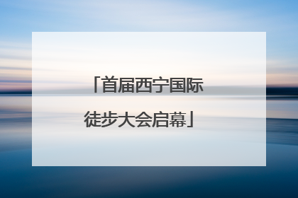 首届西宁国际徒步大会启幕
